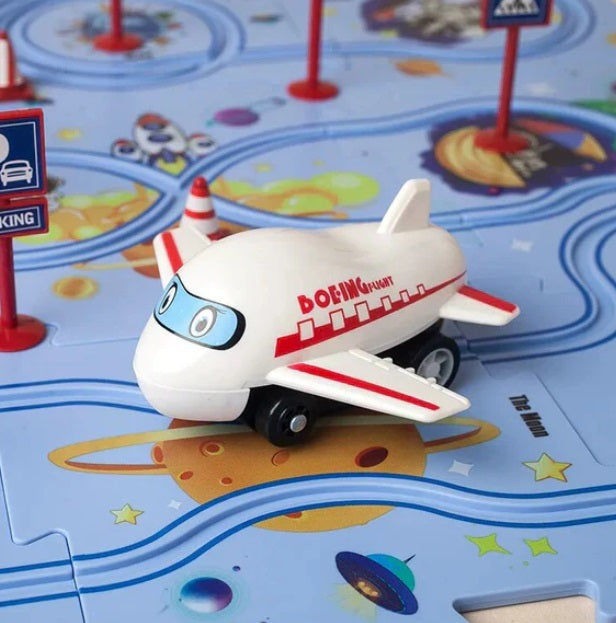 PuzzleRacer Kids Car Track Set