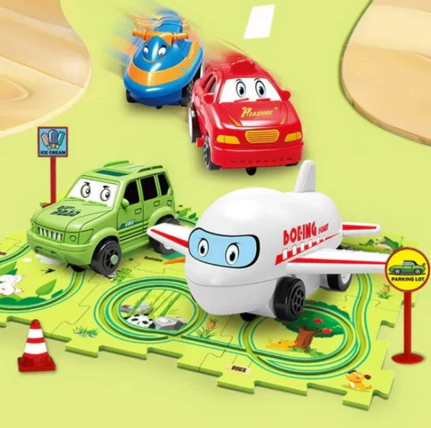 PuzzleRacer  Kids Car Track Set